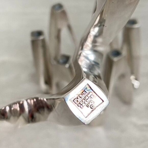 Set of 2 Dansk Candle Holder Crown Candelabra Jens Quistgaard Silverplate Danish - Picture 5 of 5